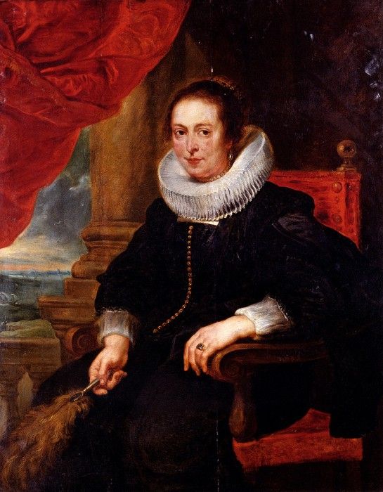 Rubens Peter Paul Portrait Of A Woman Probably His Wife. ,  