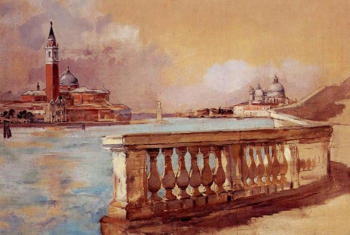 Duveneck Frank Grand Canal in Venice. Duveneck, 