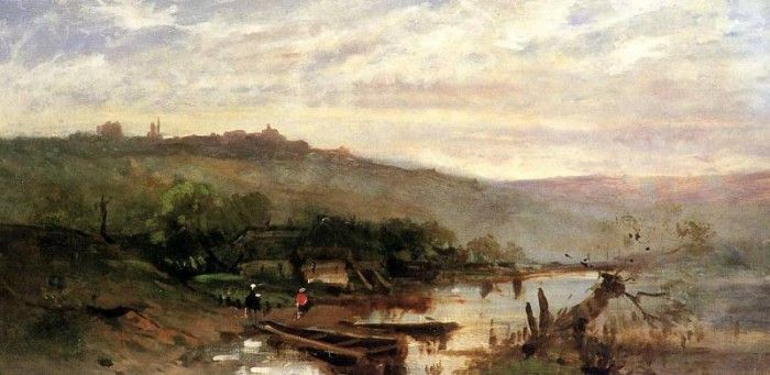 Duveneck Frank Landscape at Polling. Duveneck, 