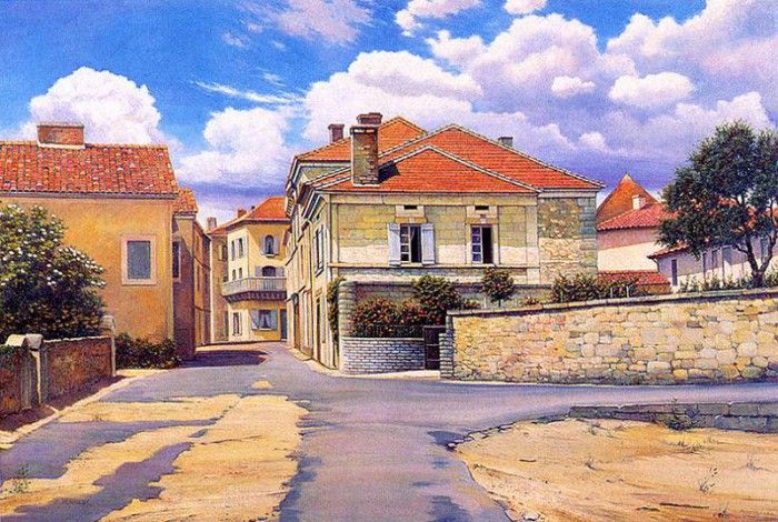 bs-ahp- Paul Henesy- Village Of La Tour Blanche. Henesy, �����