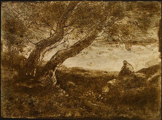 Corot The Dreamer (Le Songeur), 1854, NG Washington. , --