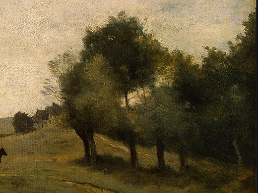 Corot View near Epernon, 1850-1860, Detalj 4, NG Washington. , --