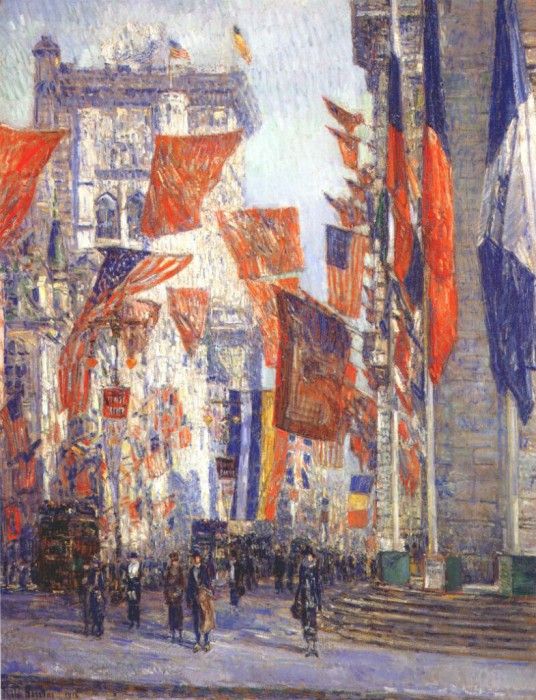 hassam avenue of the allies 1918. , 