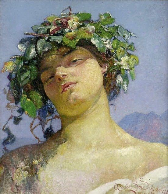 Head of a Bacchante, 1903. Свиннертон, Анни Луиза