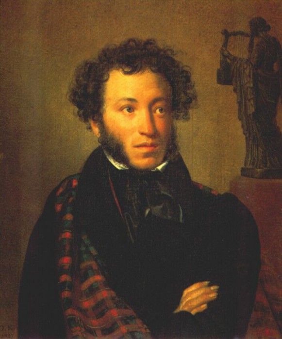 kiprensky portrait of pushkin 1827. , 