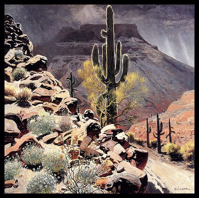 bs-ahp- Jimmy Swinnerton- Giant Sagauro Cactus. , 