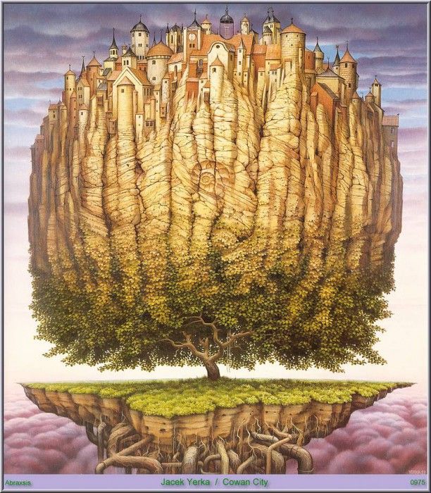 Jacek Yerka - Cowan City (Abraxsis). Yerka 