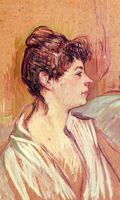 Toulouse-Lautrec Portrait of Marcelle, 1893-94, oil on cardb. -,  