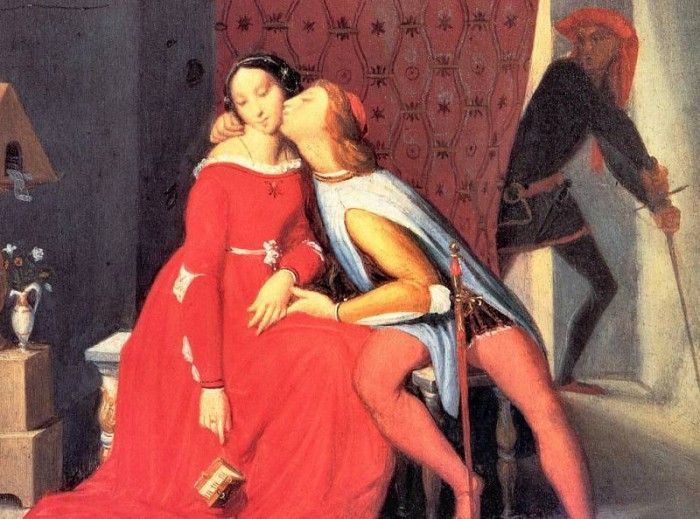 Ingres, Jean Auguste Dominique - Paolo and Francesca (end. ,   