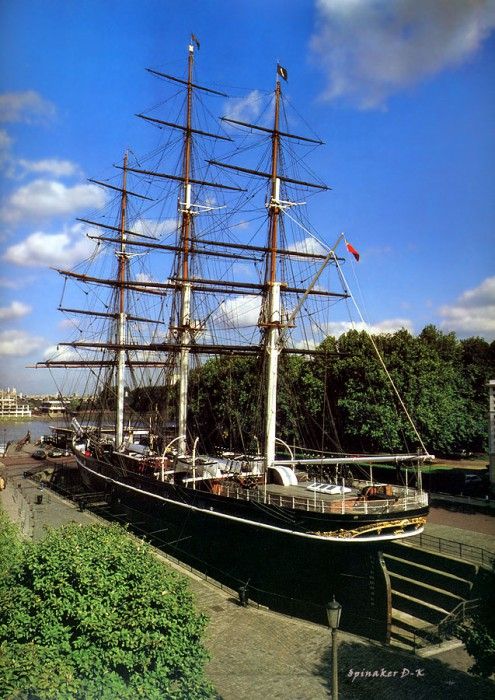 dk tall ships cutty sark full rig lyr 1869. 