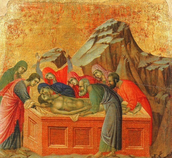 Duccio Burial of Christ, Museo dellOpera del Duomo, Siena..   