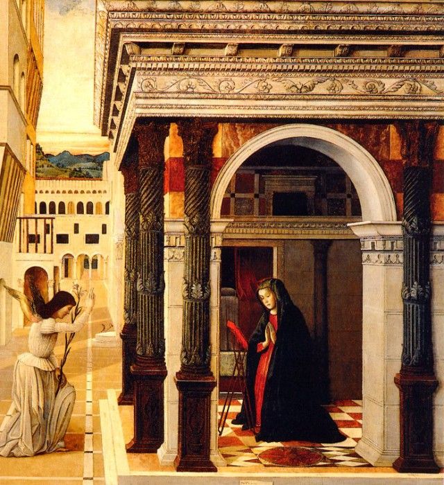 Bellini, Gentile - The Annunciation 1465 (end. , 