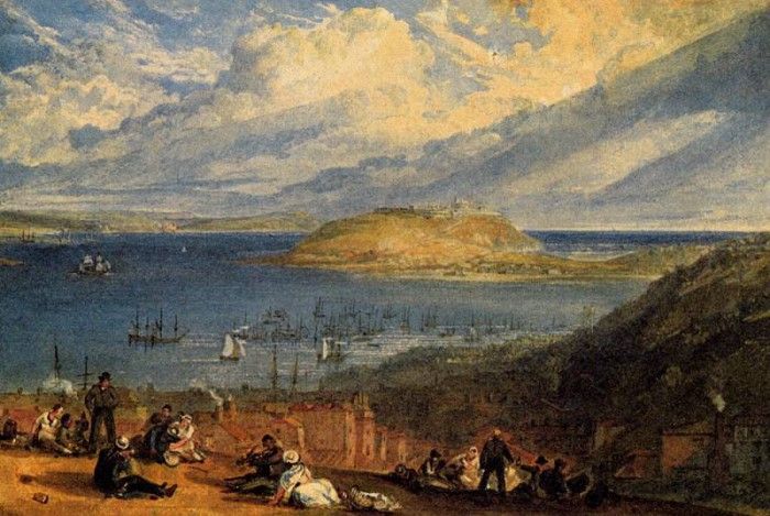 Turner Joseph Mallord William Falmouth Harbour Cornwall. ,   