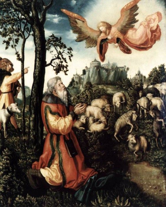CRANACH Lucas the Elder The Annunciation To Joachim. ,  