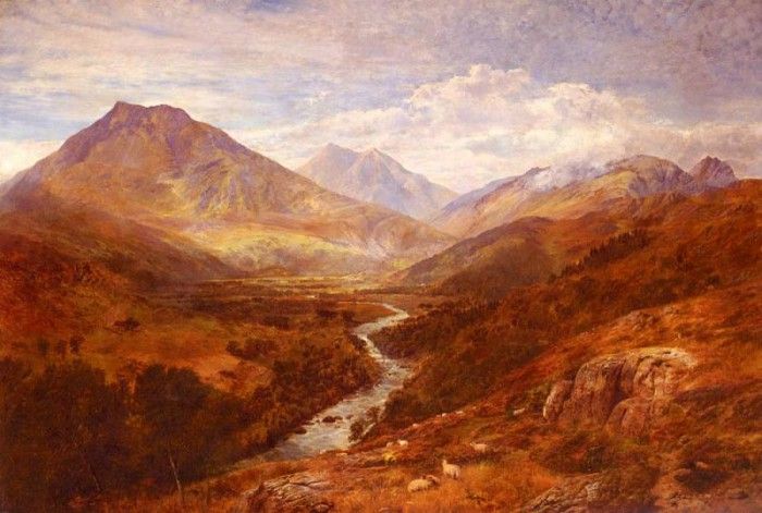 Cole George Vicat A Welsh Landscape. ,  