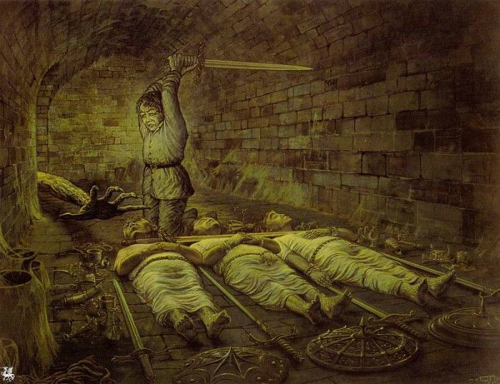 ma Tolkien18 Ted Nasmith Under the Spell of the Barrow Wight. Nasmith, 