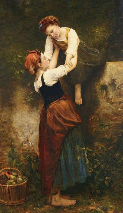 Hublin Emile Auguste A Helping Hand. Hublin,  