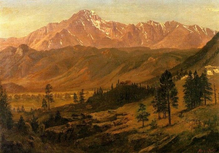 Bierstadt Albert Pikes Peak. Бирштадт, Альберт