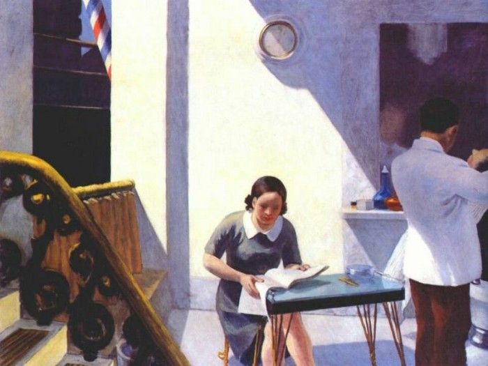 hopper the barber shop 1931.  