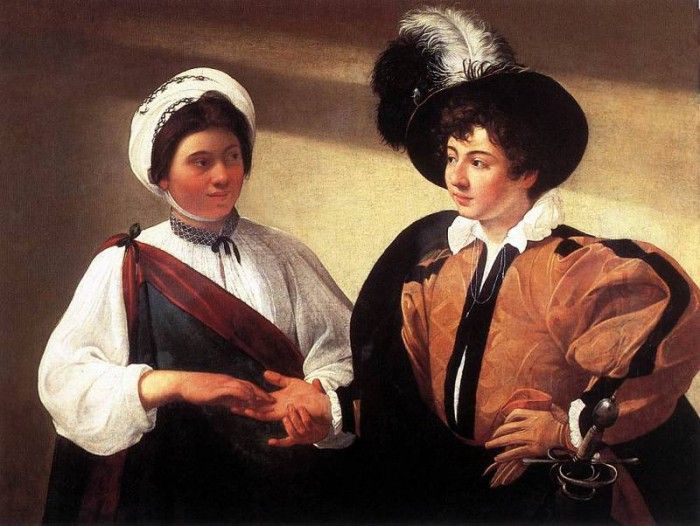 Caravaggio - The Fortune Teller - Louvre. ,   