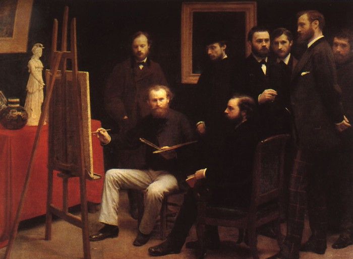 Fantin Latour An Atelier in the Batignolles 1870. -, ---