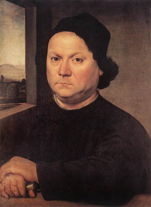 Lorenzo di Credi Portrait of Perugino c1504.   