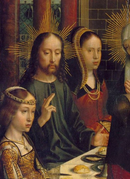 David,G. The marriage at Cana, ca 1500, Detalj, 100 x 128 cm. , 