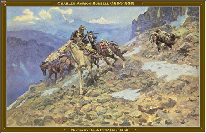 Charles Russell-Injured But Still Threatend(1913) Po Amp 051. ,  Marion