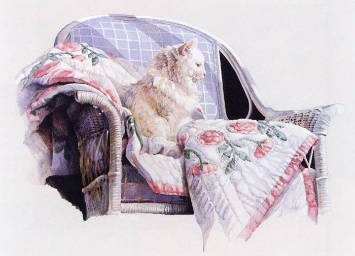 kb Noel Nancy-Cat on a Quilt. �����, �����