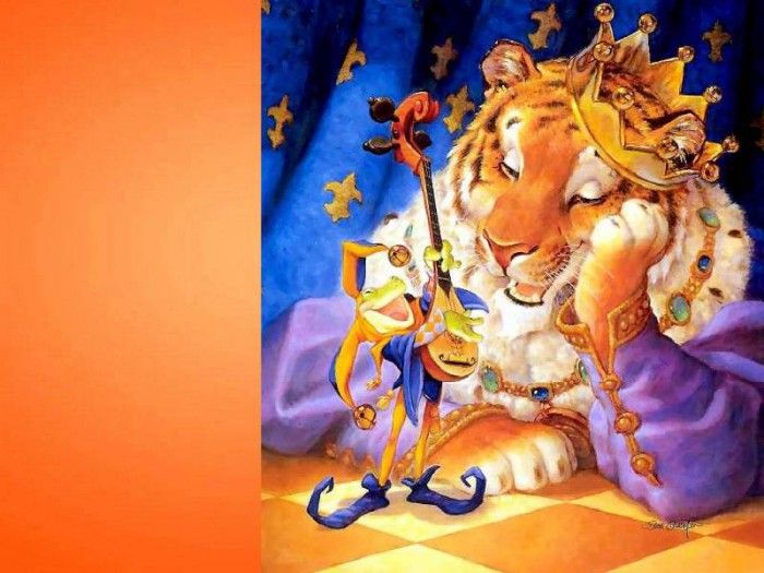 fantasy art csg026 jester & king(scott gustafson). , 