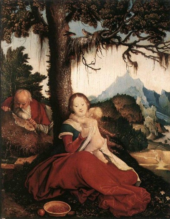 BALDUNG GRIEN Hans Rest On The Flight To Egypt.  Grien, 