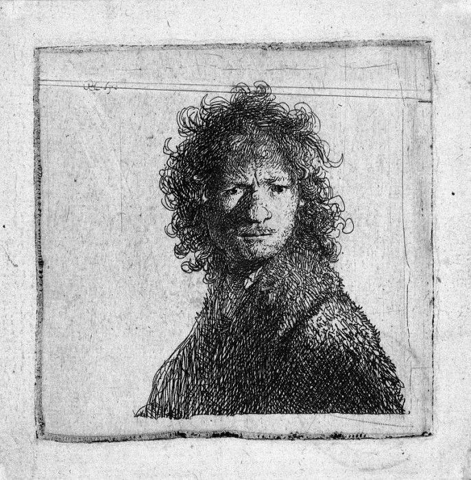 Rijn van Rembrandt Self portrait 4 Sun. ,  