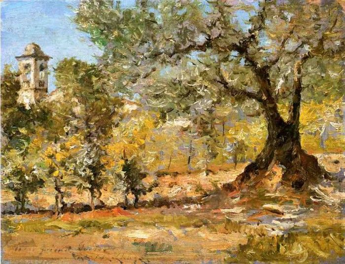 Chase William Merritt Olive Trees Florence. Чейз, Уильям Мерритт