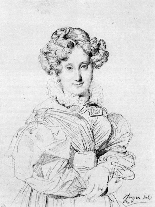 Ingres Madame Louis Francois Godinot born Victoire Pauline Thiolliere de L Isle. ,   