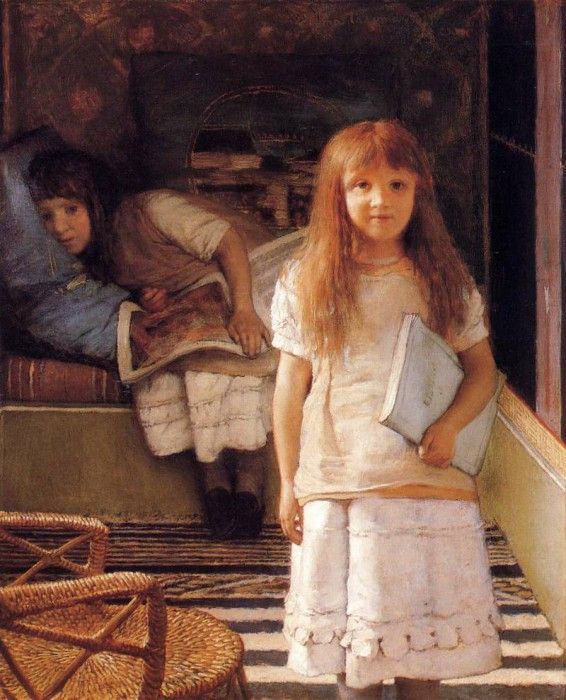 Alma Tadema This is our Corner (Laurense and Anna Alma Tadema). - 