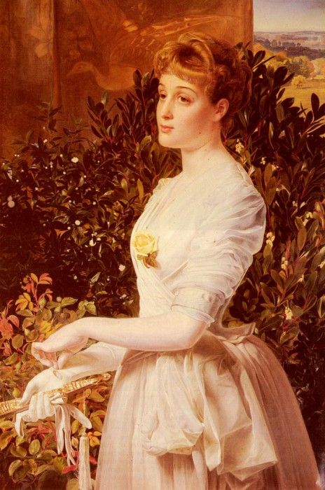 Sandys Anthony Frederick Augustus Portrait Of Julia Smith Caldwell. Sandys,  