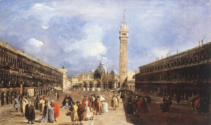 GUARDI Francesco The Piazza San Marco towards the Basilica.  