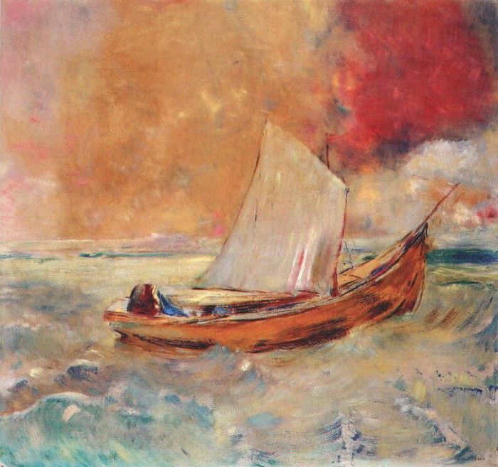 redon yellow boat c1910.  