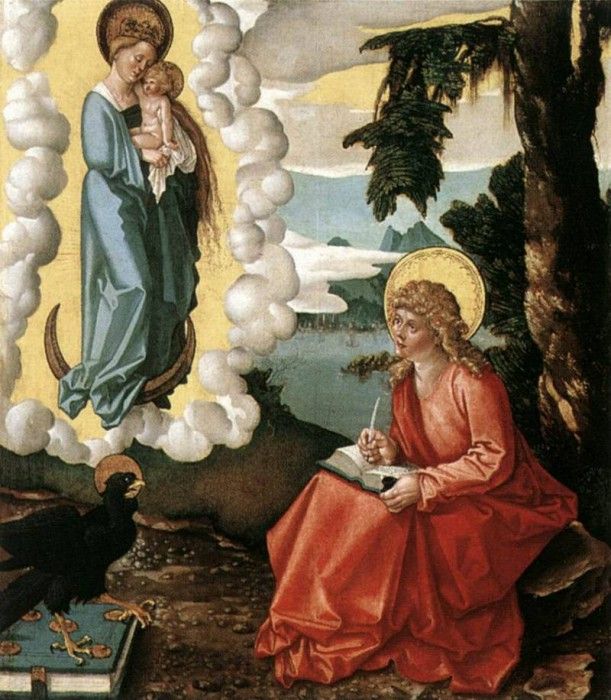 BALDUNG GRIEN Hans St John At Patmos.  Grien, 