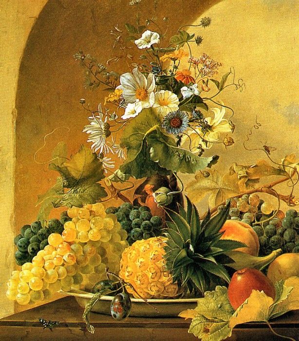 Michael Wentzel - Still Life of Fruit and Flowers, De. , 