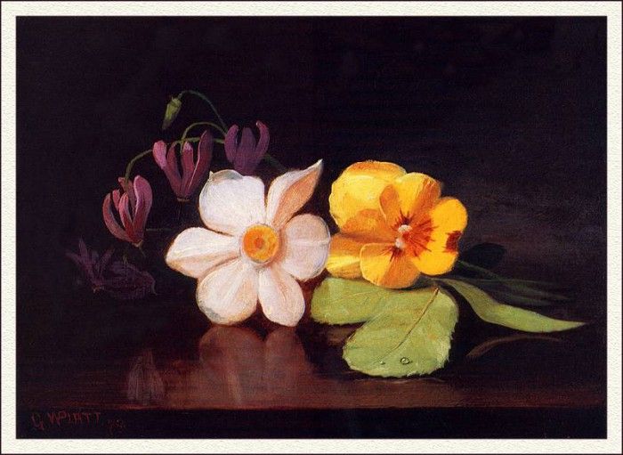 bs-flo- George W Platt- Still Life- A Handful Of Flowers. , 