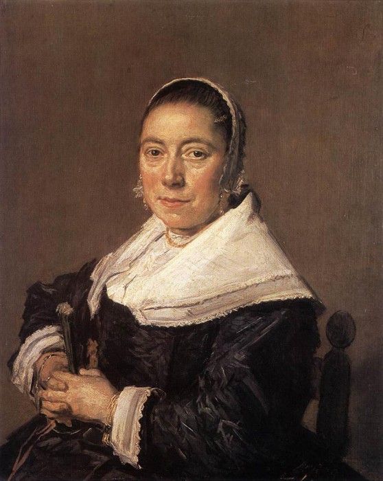 HALS Frans Portrait Of A Seated Woman Presumedly Maria Veratti. , 
