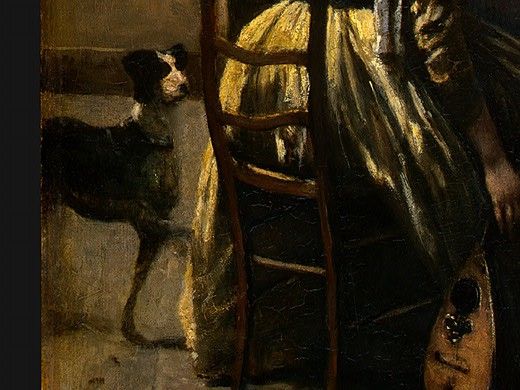 Corot The Artists Studio, c. 1855-1860, Detalj 4, NG Washin. , --