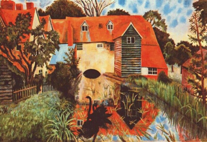 carrington the mill at tidmarsh berkshire 1918.  