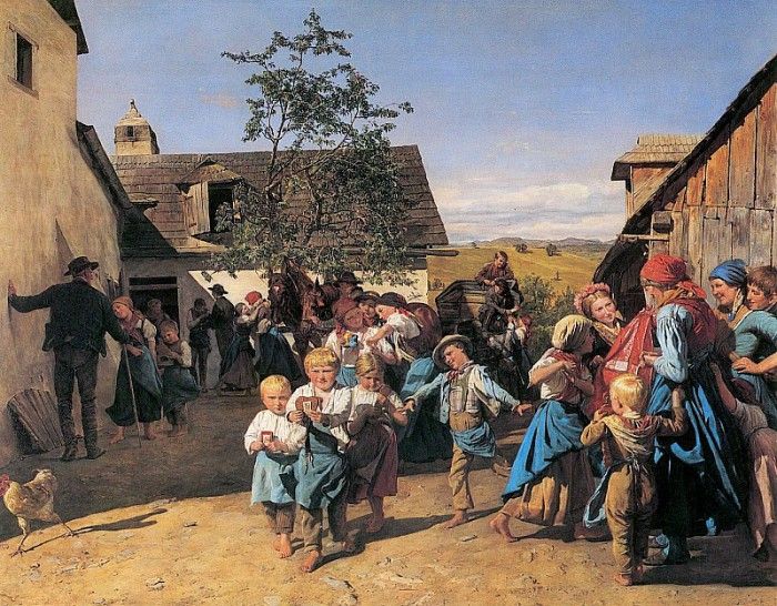 Heimkehr vom Kirchweihfest 1859.   