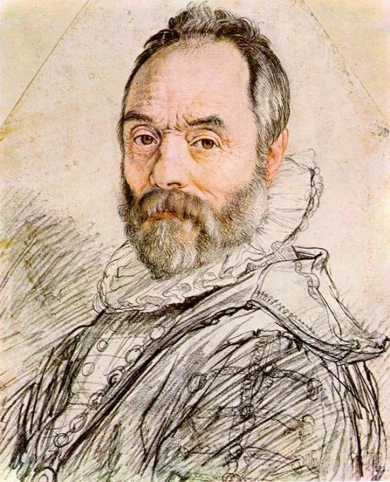 GOLTZIUS Hendrick Portrait Of Sculptor Giambologna. , 