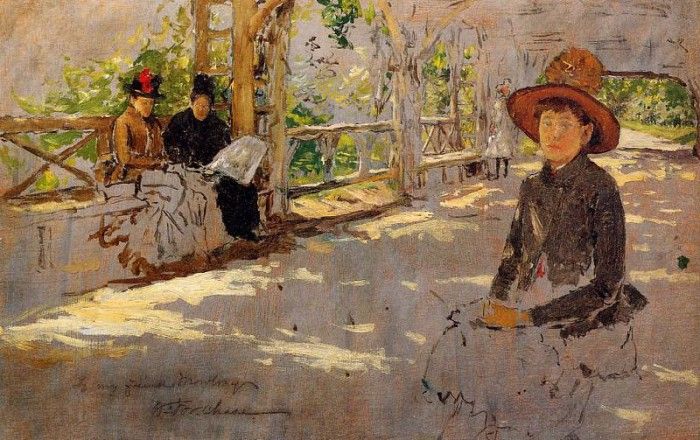 Chase William Merritt Women under Trellis (unfinished). ,  