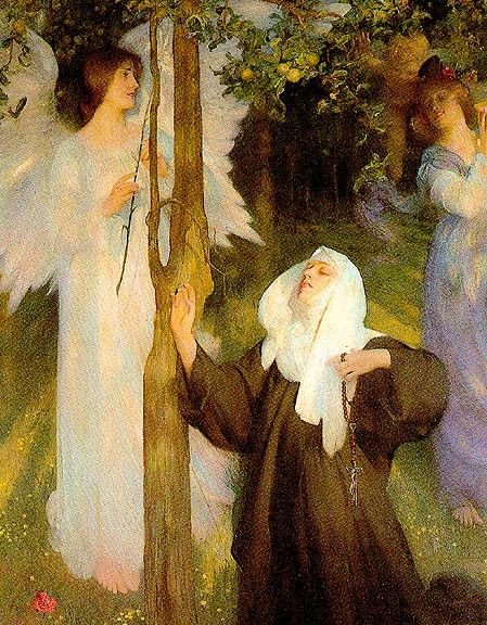 Ang20017 The Cloister or The World-Arthur Hacker-sqs. , 