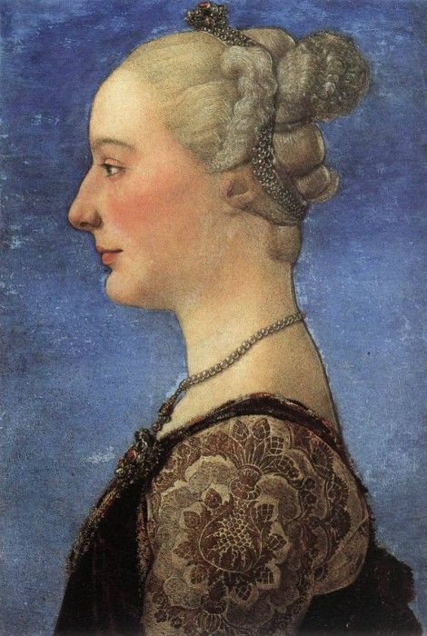 Pollaiolo Ritratto di giovane donna 1475.  