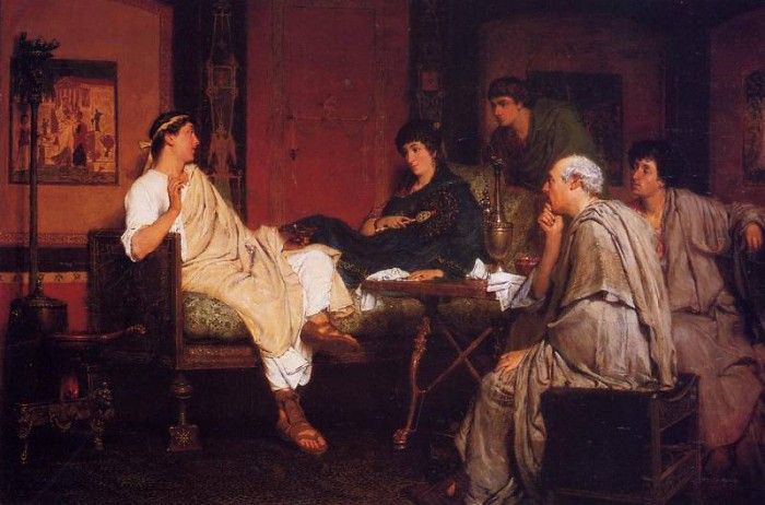 Alma Tadema Tibullus at Delia-s. - 